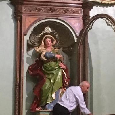 38 Reposizione Statua Santa Sinforosa