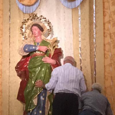 39 Reposizione Statua Santa Sinforosa